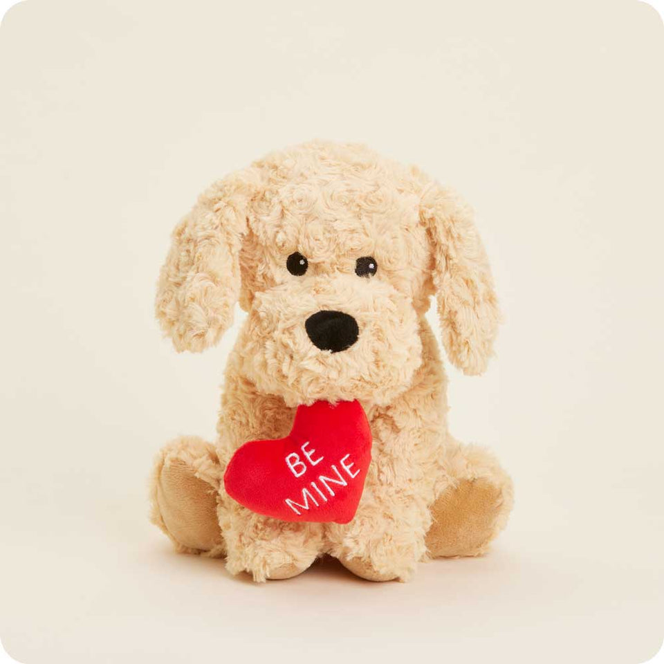 Be Mine Golden Dog Warmies - Warm Gift Favorite