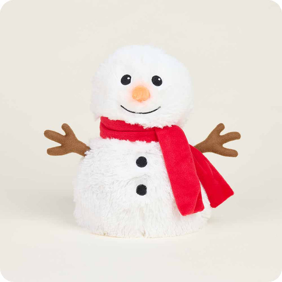 Red Scarf Snowman Warmies - Quiet Comfort Gift