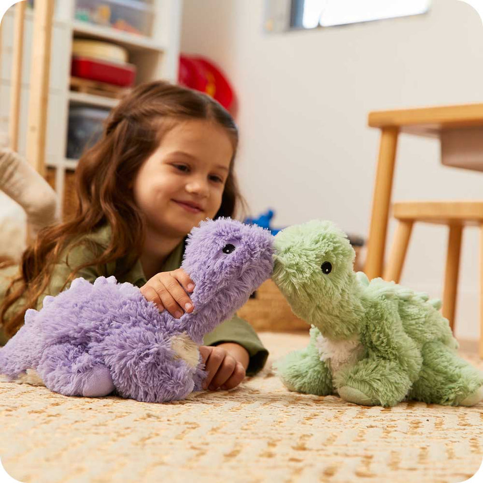 Green Long Neck Dinosaur Warmies - Comfort Gift Favorite