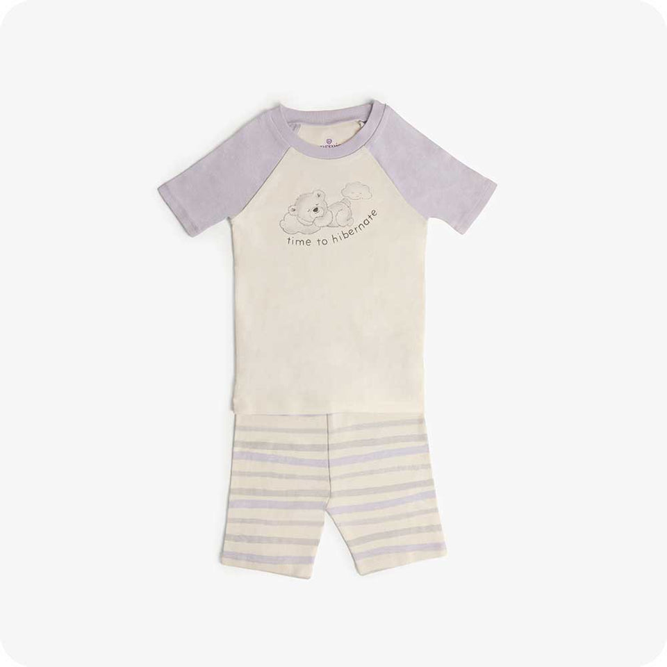 Marshmallow Bear Shorties Pajamas - Cozy Night Style