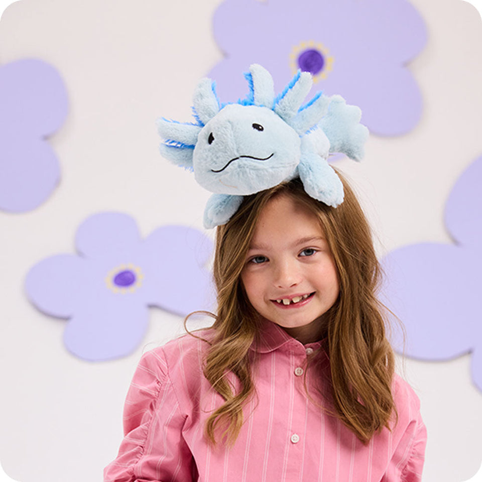 Blue Axolotl Warmies - Soft Cuddle Favorite