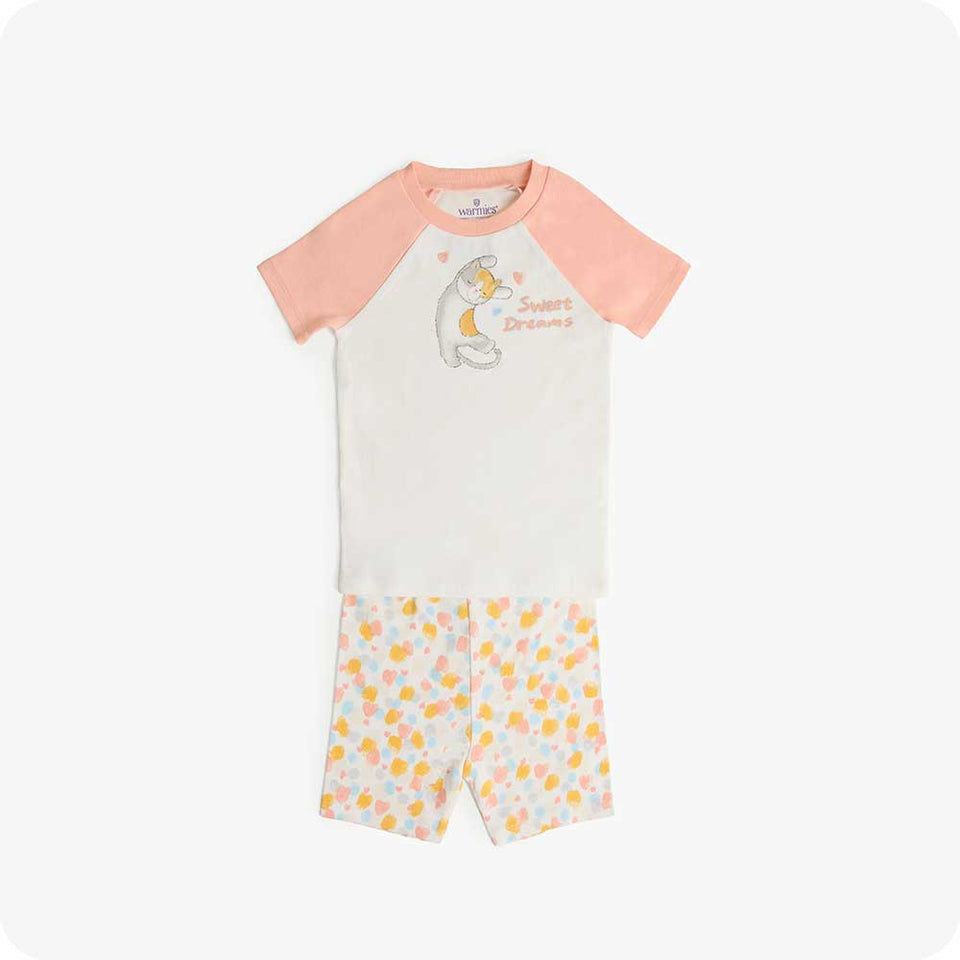 Calico Cat Shorties Pajamas - Cozy Night Style