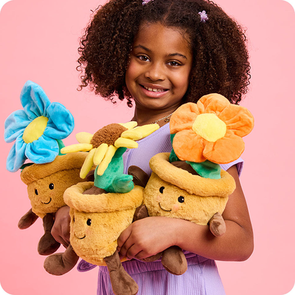 Blue Flower Pot Warmies - Comfort Made Simple