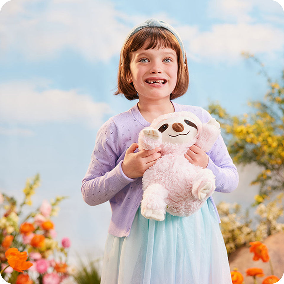 Pink Sloth Warmies - Gentle Rest Companion