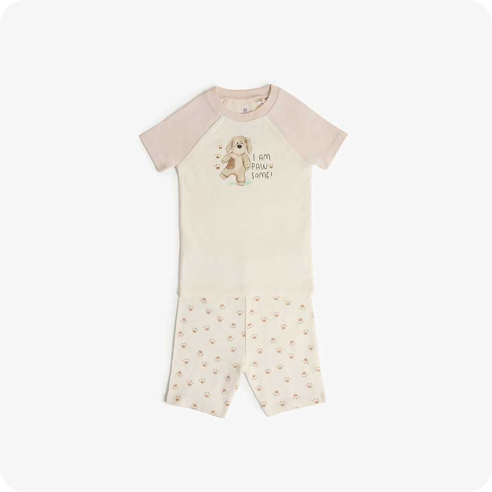 Puppy Shorties Pajamas - Cozy Night Style