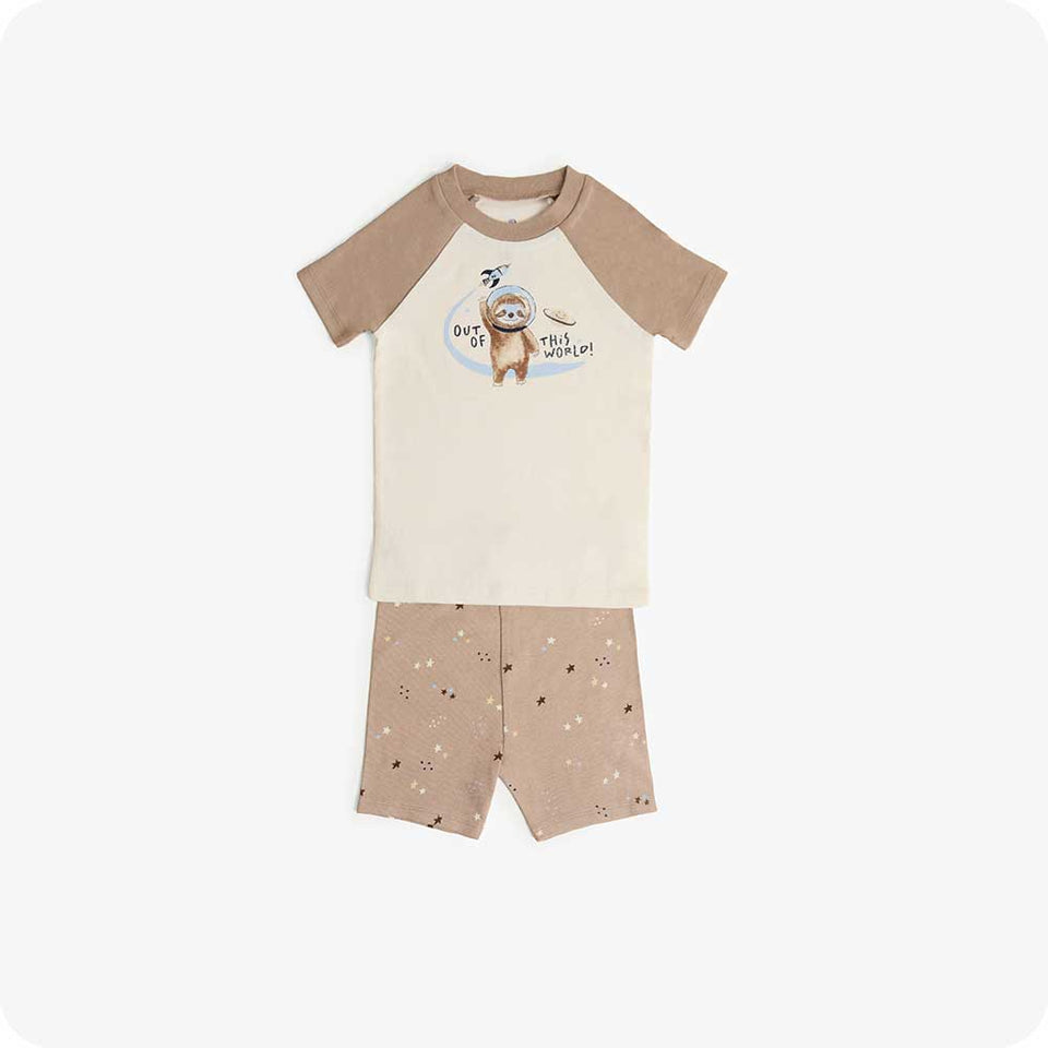 Sloth Shorties Pajamas - Gentle Bedtime Comfort
